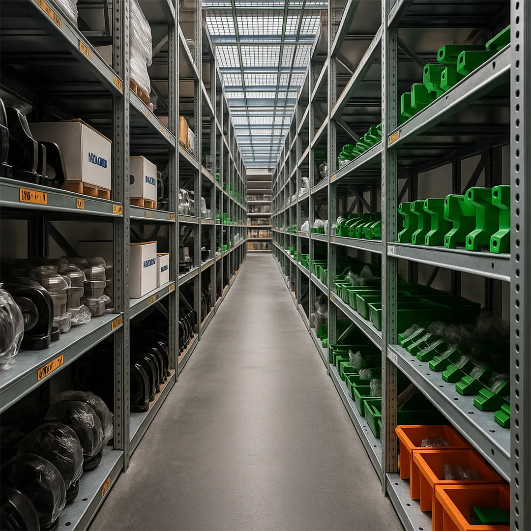 magazyn części firmy GreenSupport